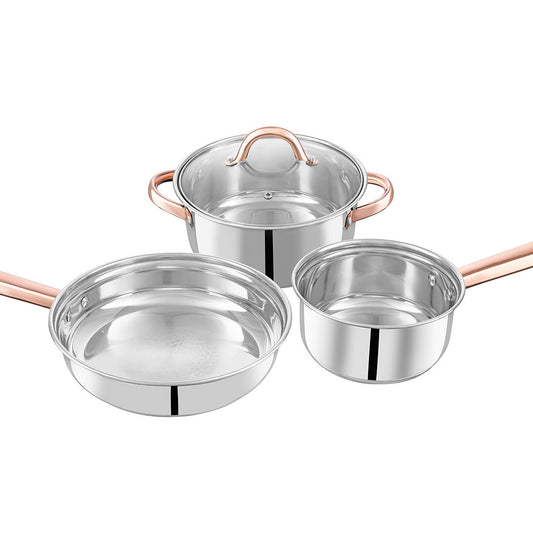Meta 4pc cookware set with PVD Handle