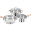 Meta 4pc cookware set with PVD Handle